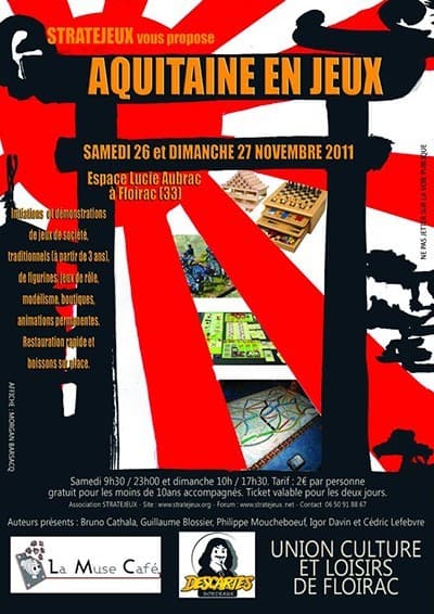 Couverture de l'article : Aquitaine en Jeux - Bordeaux 26-27 Nov 2011