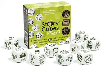 Couverture de l'article : Rory's Story Cubes Voyages : Partir c'est un peu jeter un dé
