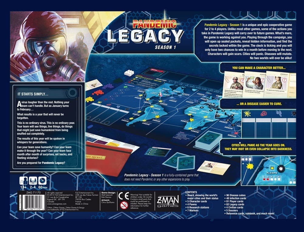 Couverture de l'article : Pandemic Legacy : Daviau et LEacock de dos !