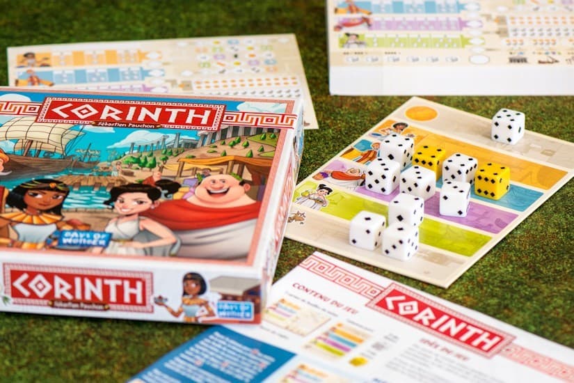 Sur le Vif! Review de Corinth ! Un Roll & Write léger, parfait pour l'apéro!