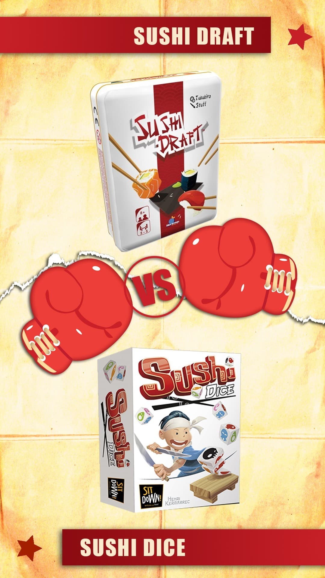 Couverture de l'article : versus : sushi draft vs sushi dice