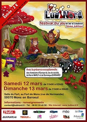 Couverture de l'article : Ludinord le festival  12 & 13 mars 2011