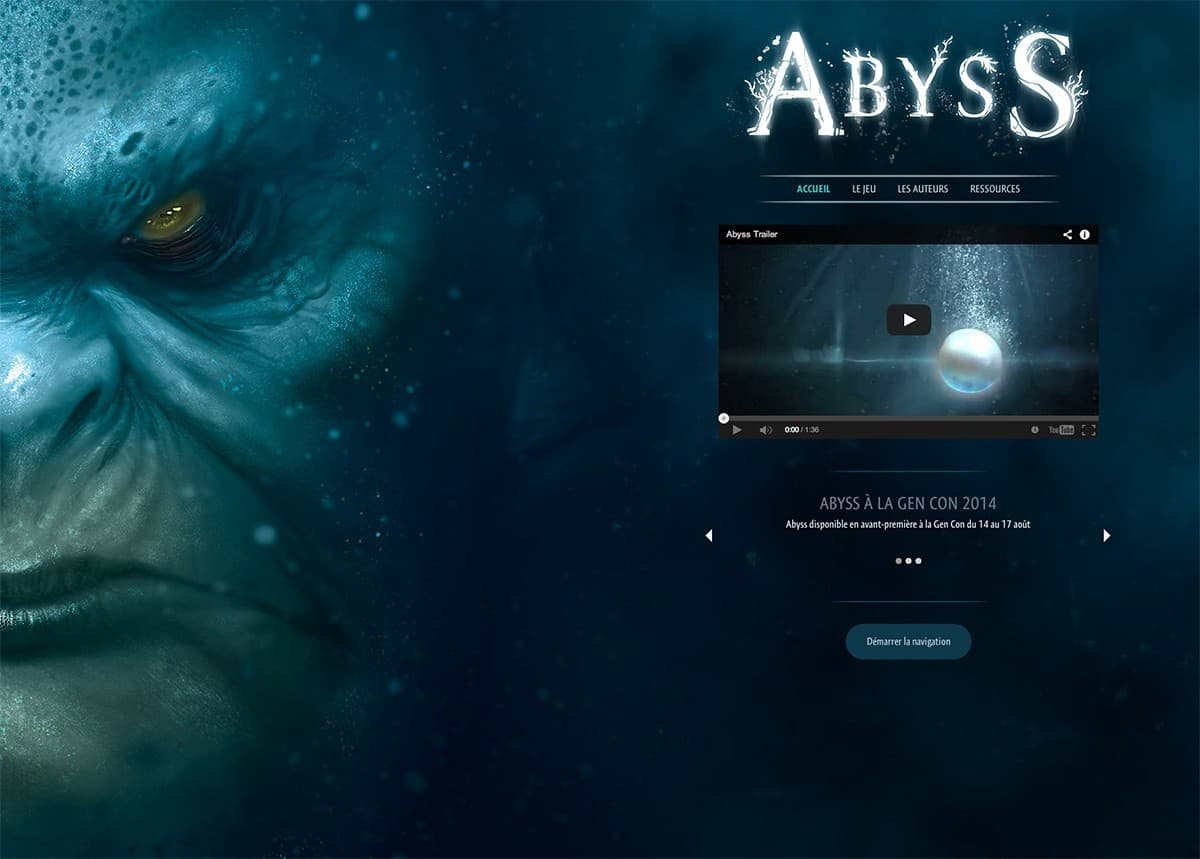 Couverture de l'article : Abyss, le site et un concours !