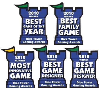Couverture de l'article : Dice Tower Awards, les meilleurs sont