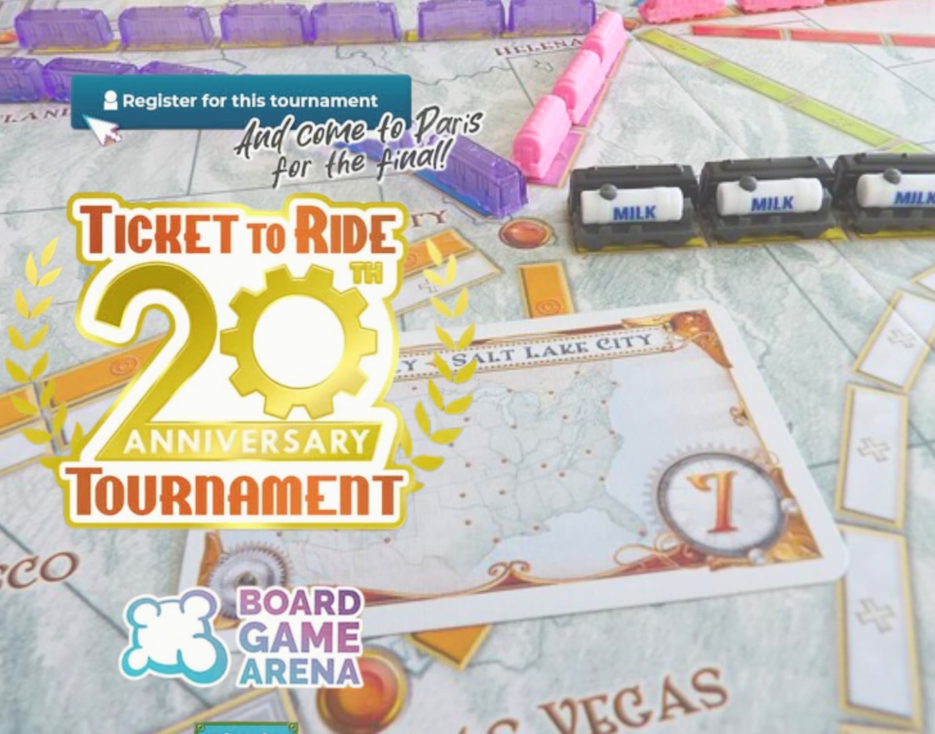 Couverture de l'article : Tournoi 20 ans Aventuriers du Rail sur BGA : Destination Finale