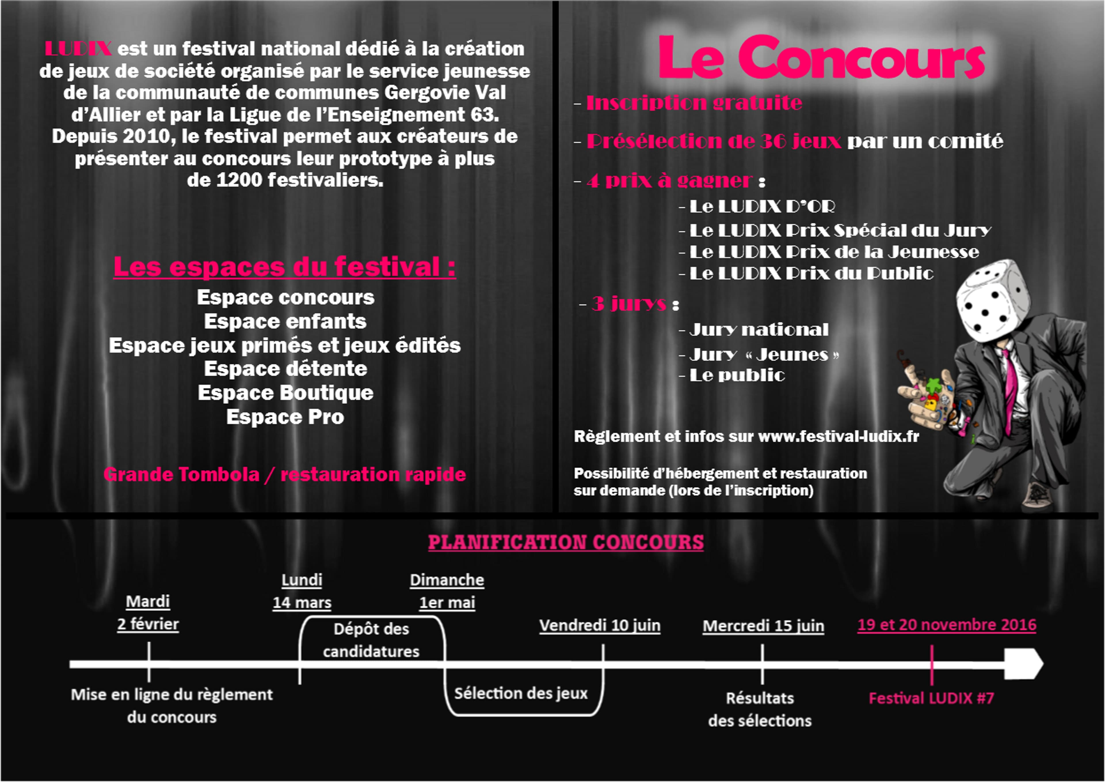 Couverture de l'article : DEPOT DES CANDIDATURES CONCOURS LUDIX 2016