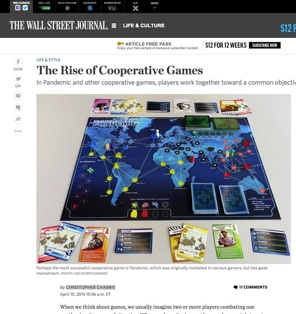 Couverture de l'article : Pandémie et le Wall Street Journal