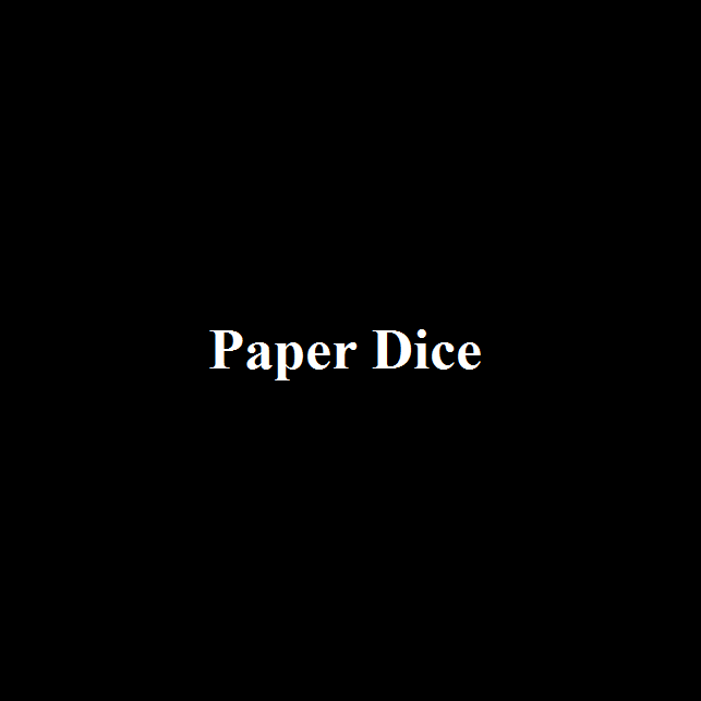 L'accessoire gratuit du vendredi :  Paper Dice