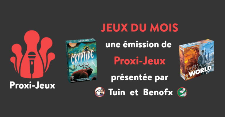 Couverture de l'article : [Podcast] Jeux du mois - Cryptide et It's a Wonderful World