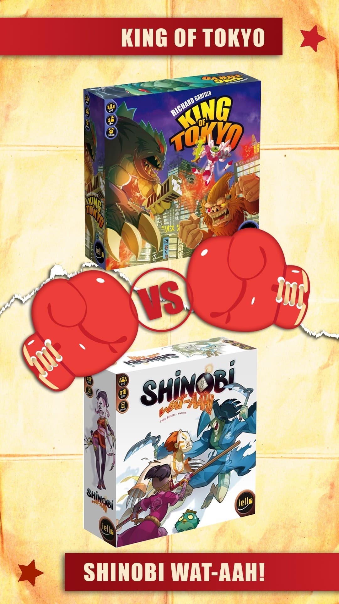 Couverture de l'article : Versus : king of tokyo vs shinobi wat aah !