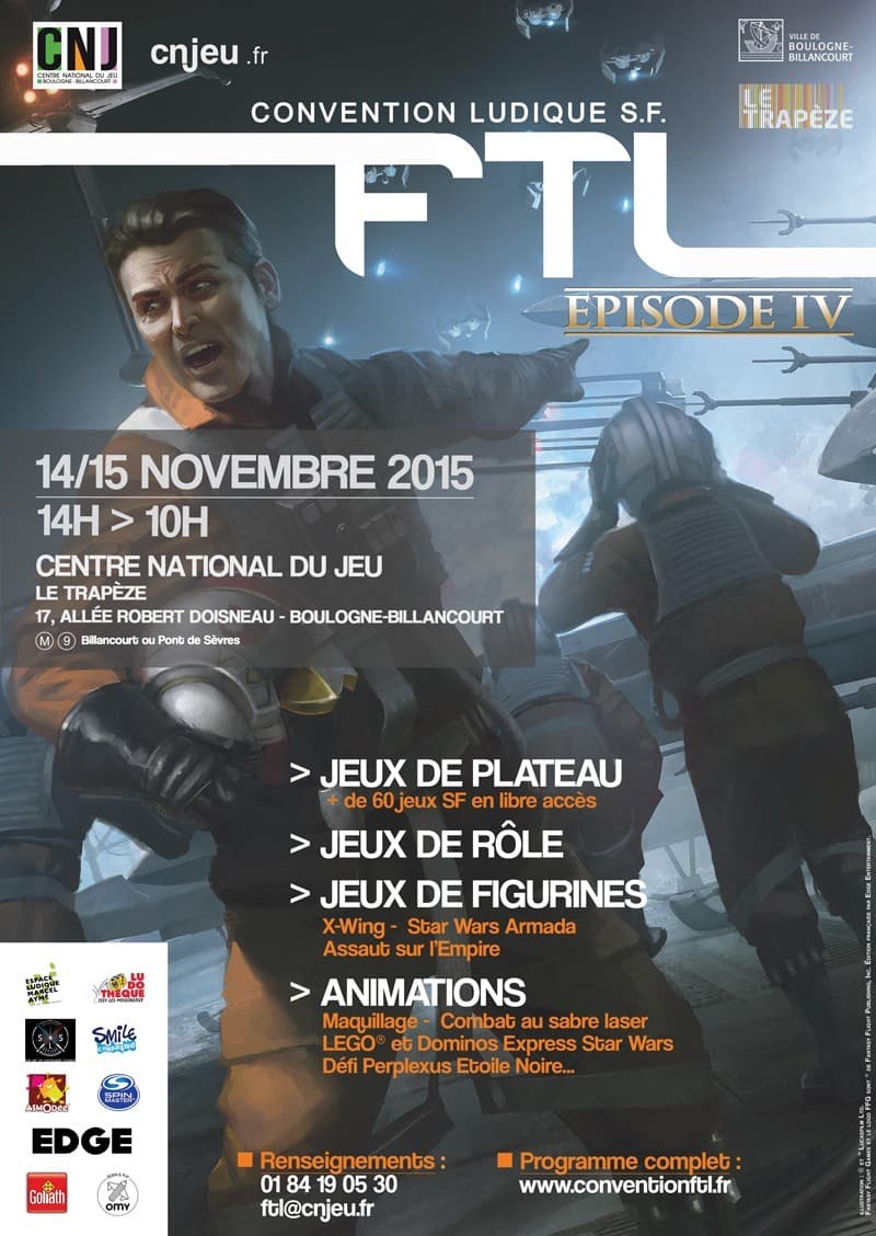 Couverture de l'article : La convention ludique FTL  revient au CNJ, les 14/15 novembre !