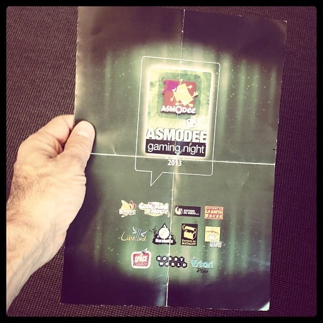 Couverture de l'article : Asmodee Gaming Night 2013