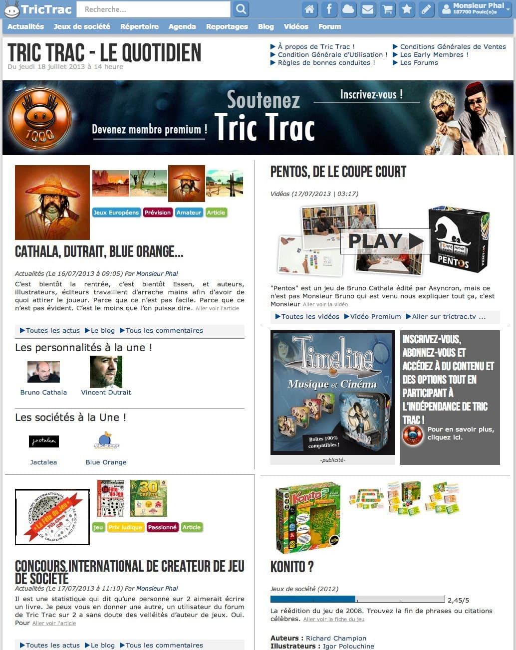 Couverture de l'article : Tric Trac, le quotidien !