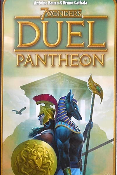 Couverture de l'article : Review [Jeux A Theme] Sur le Vif : 7 Wonders Duel Panthéon