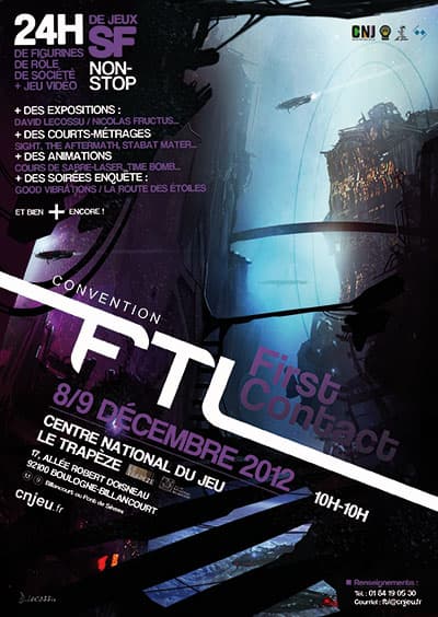 Couverture de l'article : Convention FTL Première édition : FIRST CONTACT - 8 & 9 décembre au CNJ