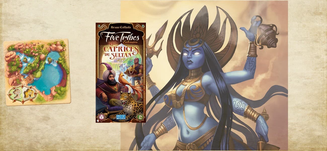 Couverture de l'article : Five Tribes - Les Caprices du Sultans : Pour gagner ton poids en or !