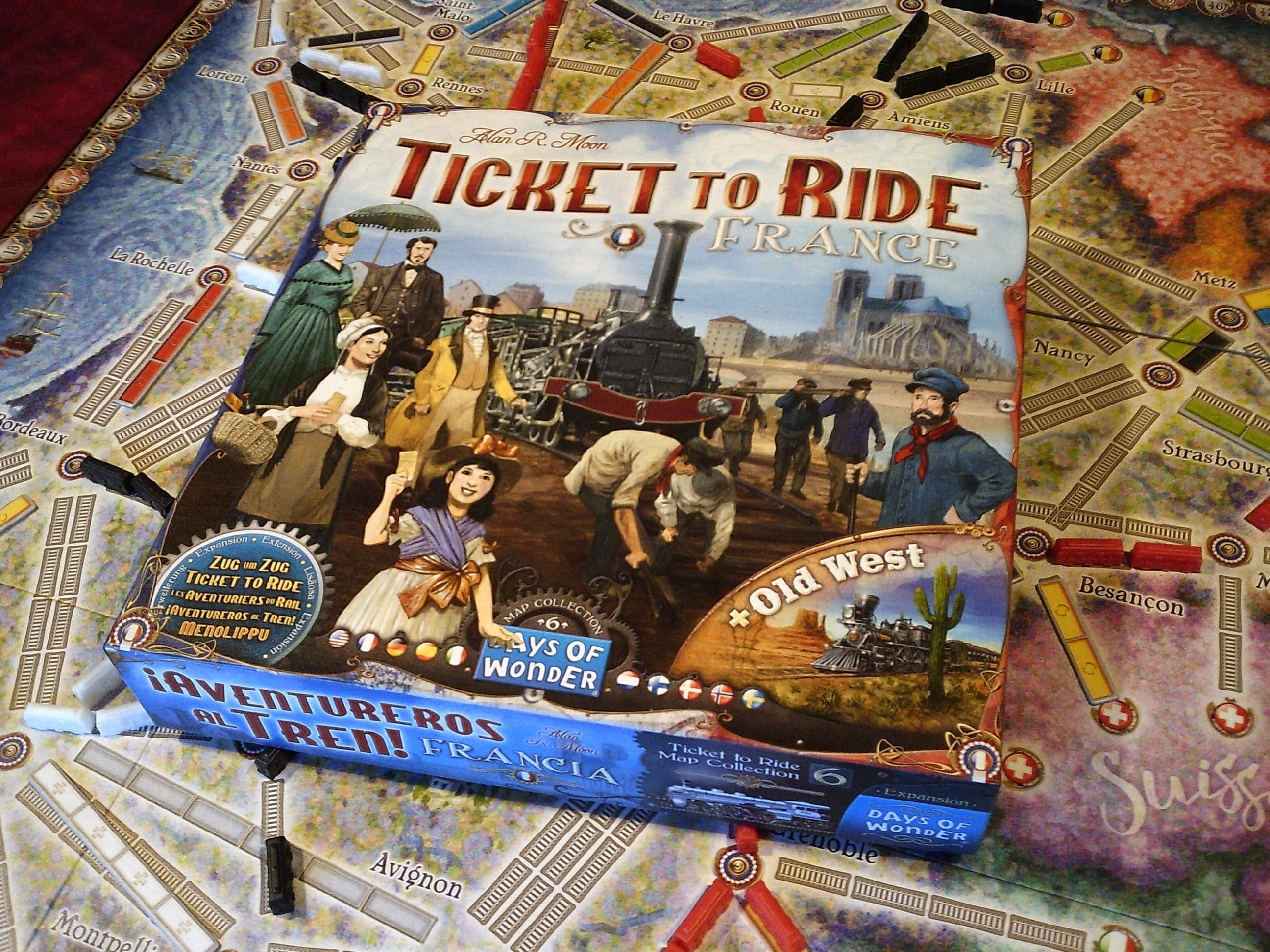 Couverture de l'article : Critique des Aventuriers du Rail – Extension 6 : France et Old West