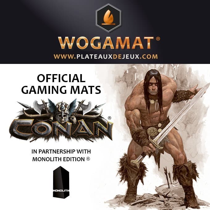 Couverture de l'article : Des tapis de jeu pour CONAN Le Jeu de Plateau
