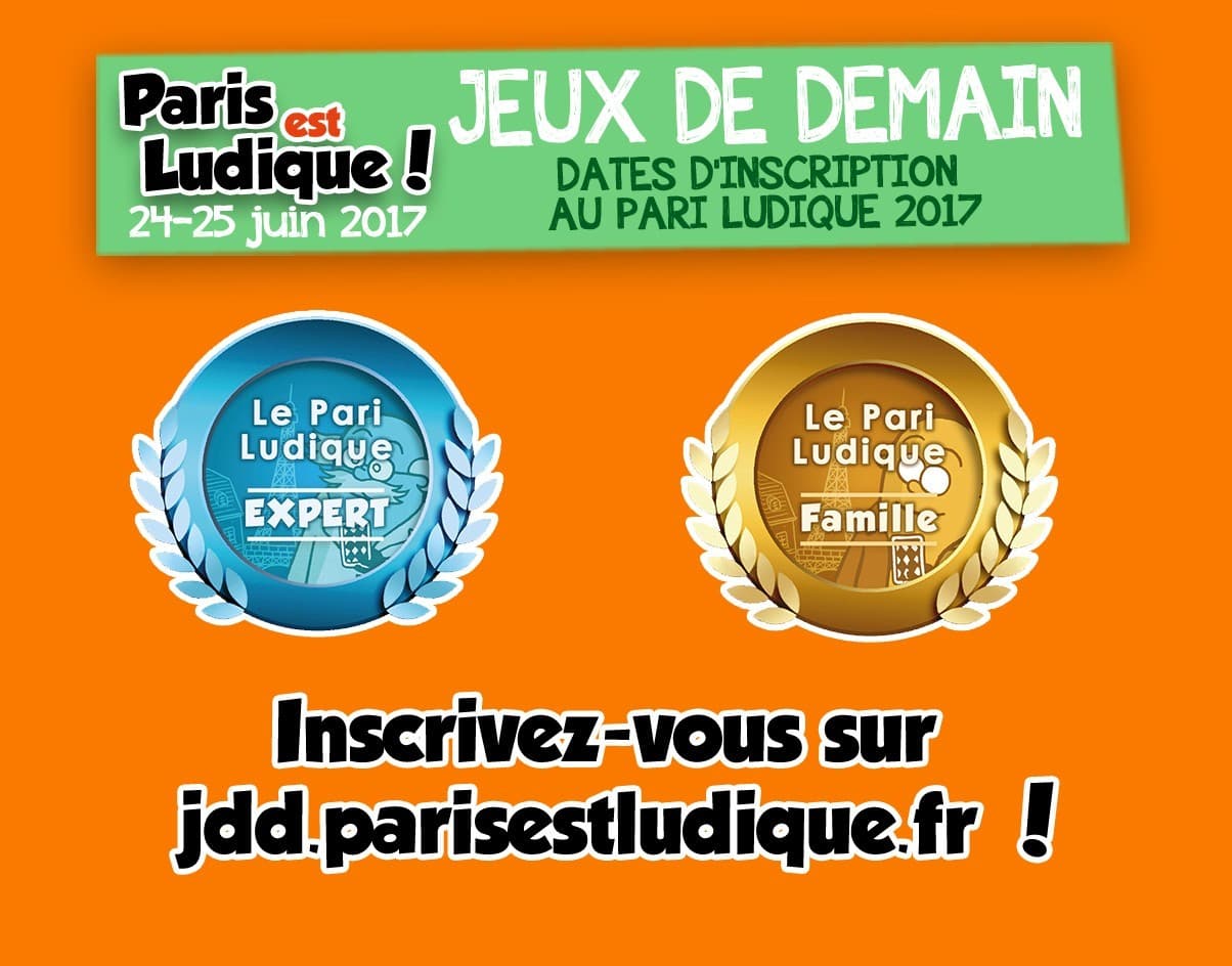 Couverture de l'article : Le Pari Ludique 2017, c'est parti !