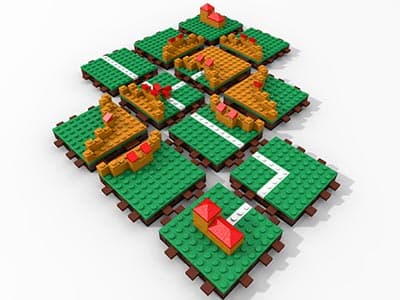 Couverture de l'article : Carcassonne en Lego