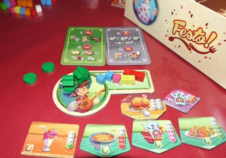 Sur le Vif! Review de Festo! Un  jeu familial haut en couleur!