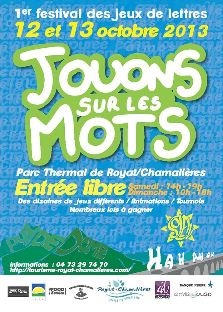 Jouons sur les Mots, Le 1er Festival des Jeux de Lettres et d’Expression