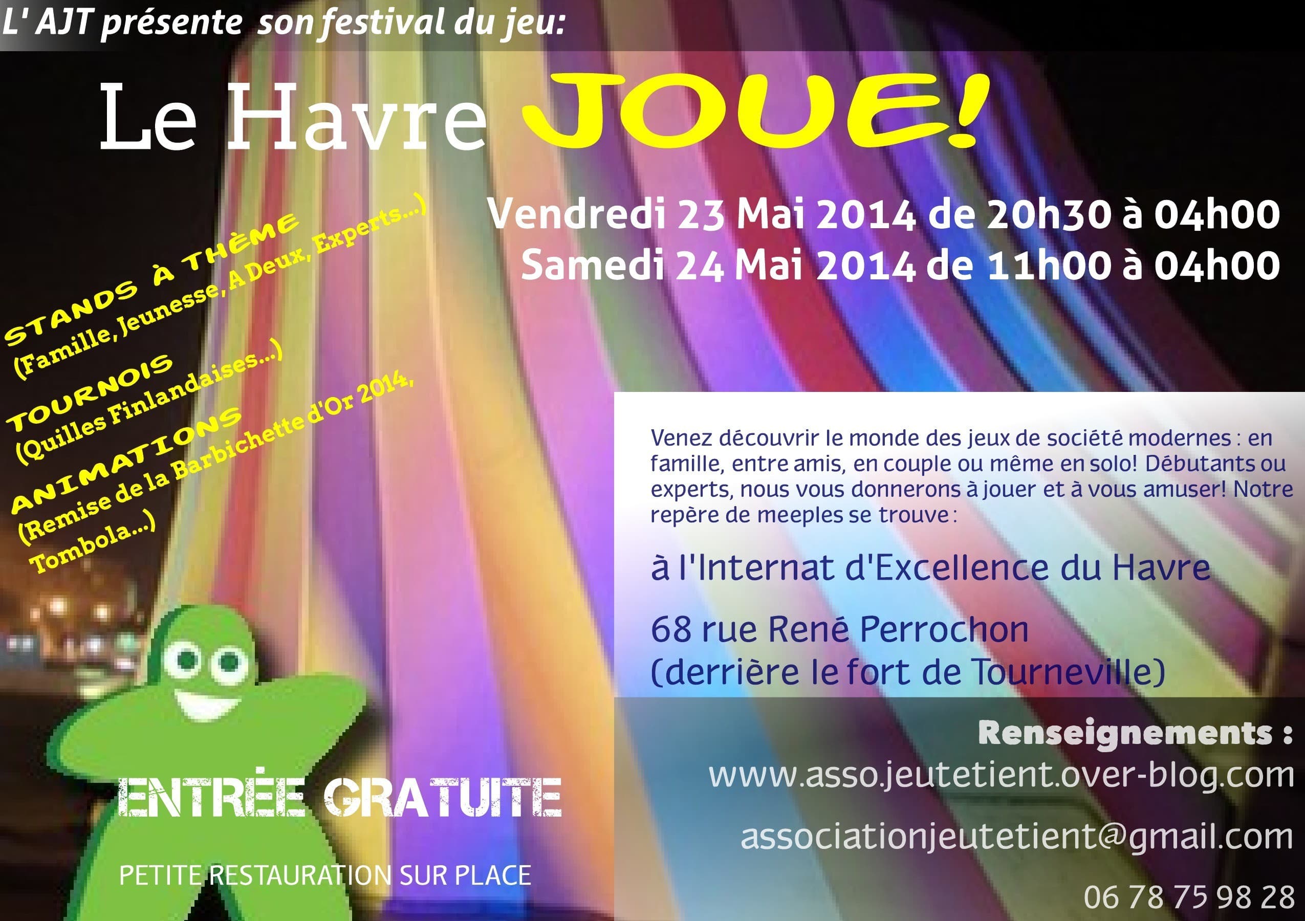 Couverture de l'article : Festival du jeu au havre les 23 et 24 mai