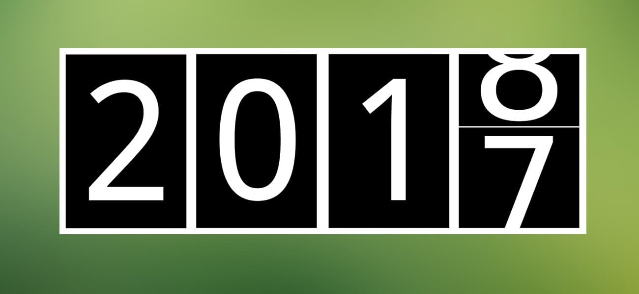 Couverture de l'article : Du bilan 2017 avec de la bonne année 2018 dedans...