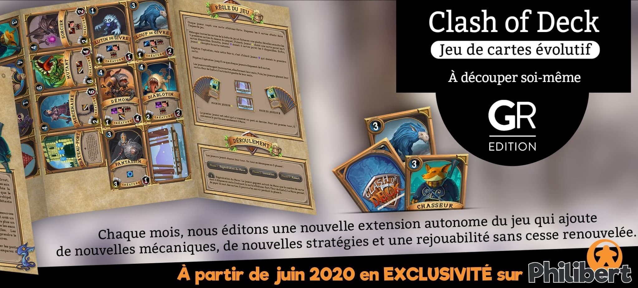⚔️ CLASH OF DECK ⚔️ Un jeu de cartes évolutif à découper soi-même !