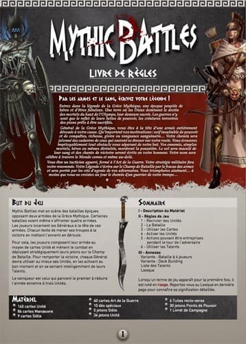 Couverture de l'article : Mythic Battle, la règle complète !
