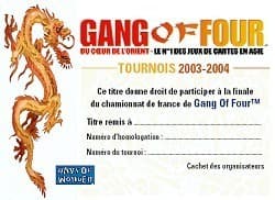 Couverture de l'article : Le championnat de Gang Of FOur !