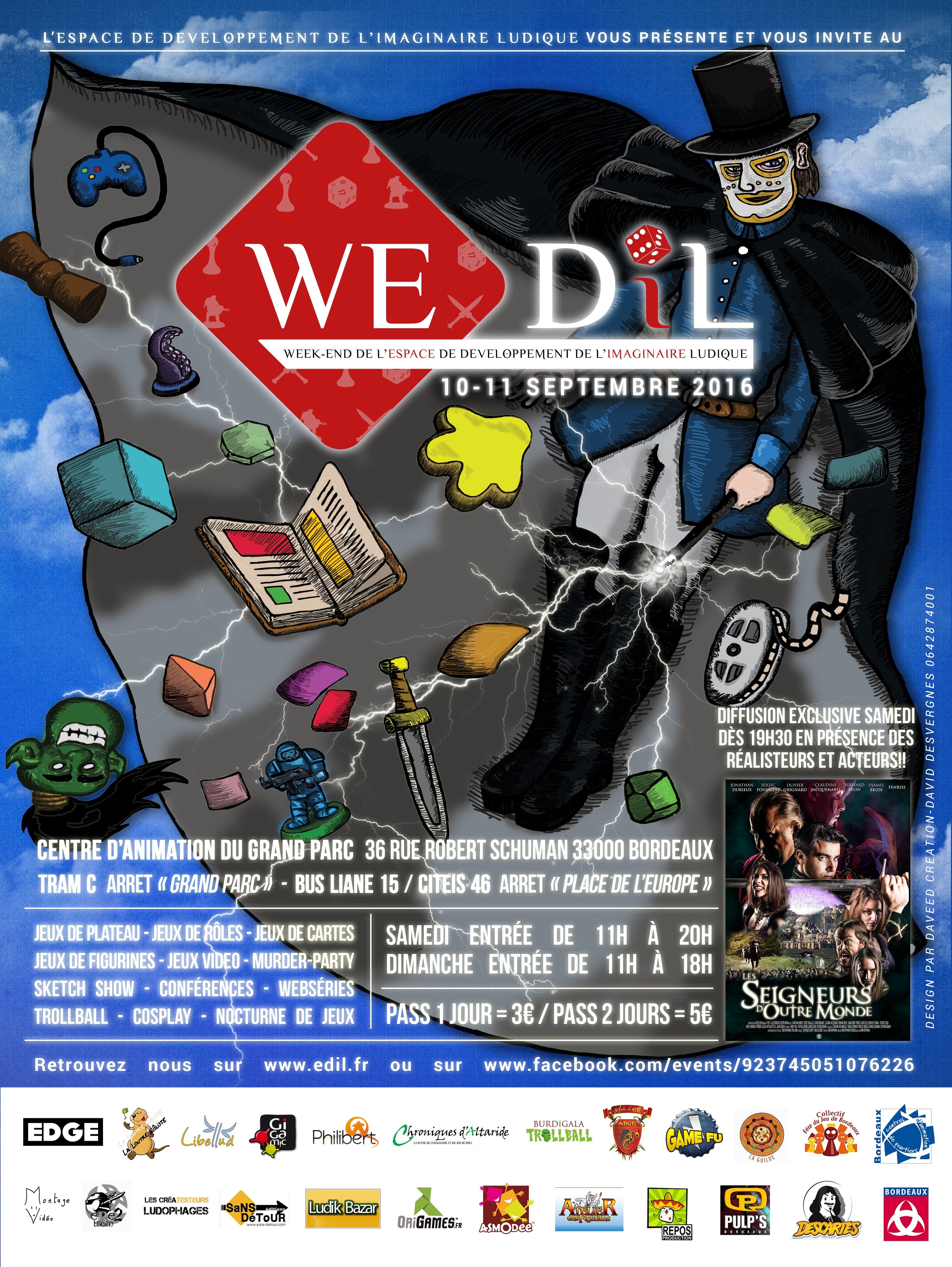 Couverture de l'article : WE-DIL / Week-end de l'Espace de Développement de l'Imaginaire Ludique 2016
