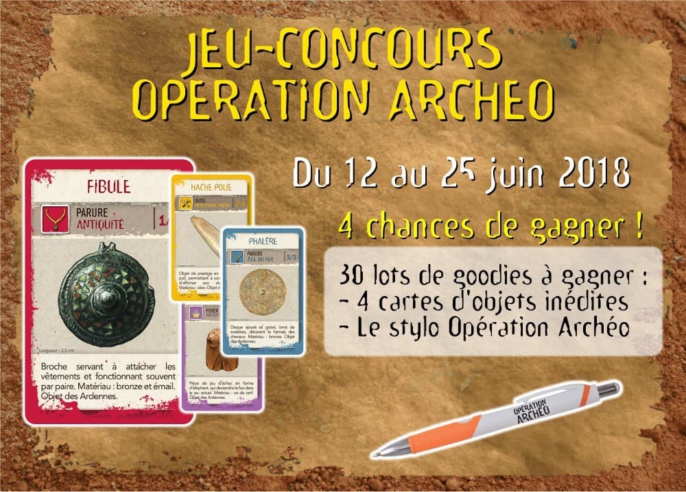 Couverture de l'article : Opération Archéo : Concours et nouveaux scénarios