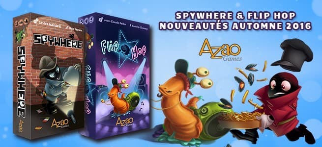Couverture de l'article : [Essen 2016] Azao Games et concours Spywhere