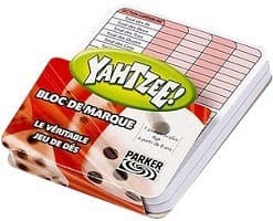 Boîte du jeu : Yahtzee! - Bloc de Marque