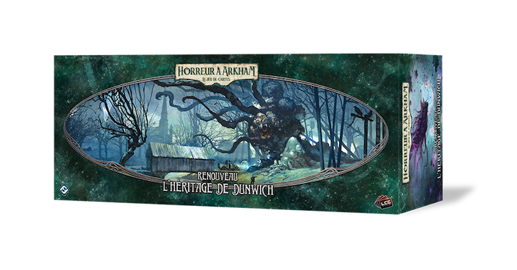 Boîte du jeu : Horreur à Arkham : Le Jeu de Cartes - Renouveau - L’Héritage de Dunwich