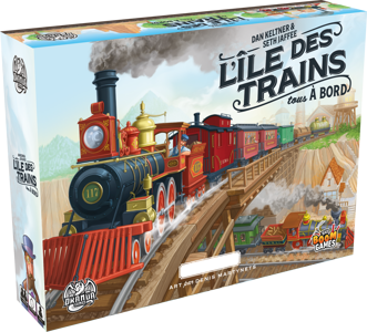 Boîte du jeu : L’île des trains : tous à bord