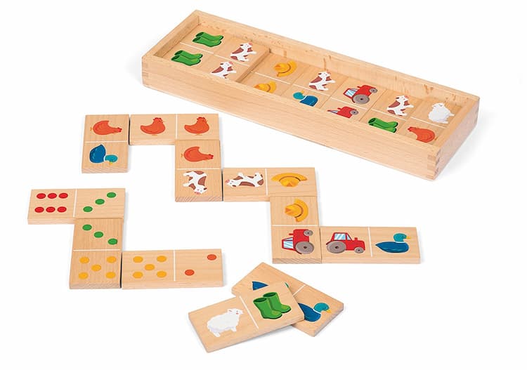 Boîte du jeu : Dominos Ferme Janod