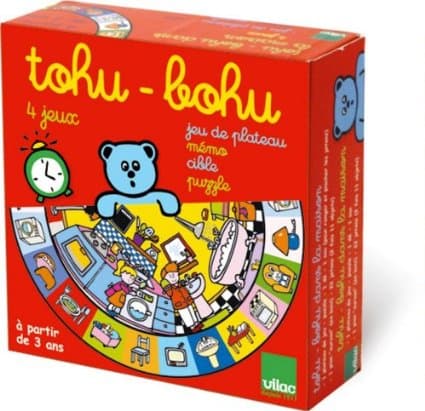 Boîte du jeu : tohu-bohu dans la maison