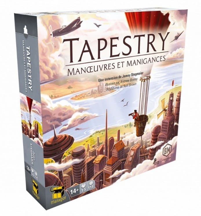 Boîte du jeu : Tapestry - Extension "Manoeuvres et Manigances"