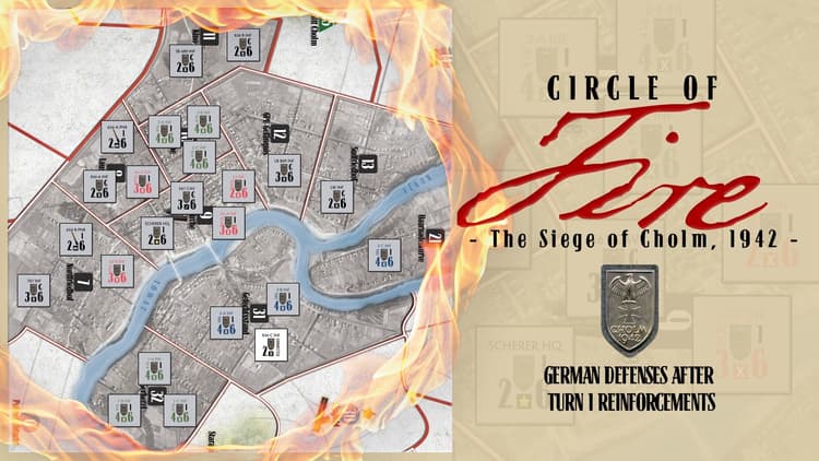 Boîte du jeu : CIRCLE OF FIRE: The siege of Cholm, 1942