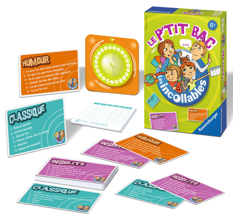 Boîte du jeu : Le P'Tit Bac des Incollables