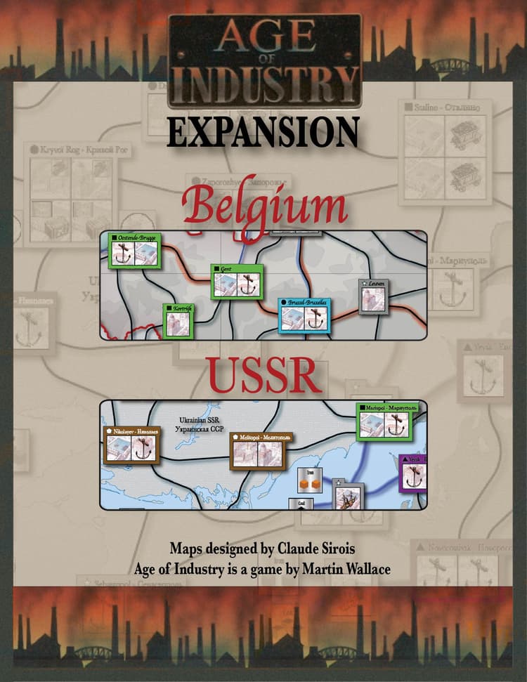Boîte du jeu : Age of Industry : Belgique et URSS