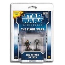 Couverture de Star Wars Miniatures : The clone Wars : Map Pack : The  Attack on Teth