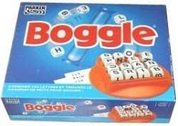 Boîte du jeu : Boggle