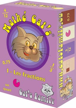 Couverture de Mathé Cat's 1 - Les fractions