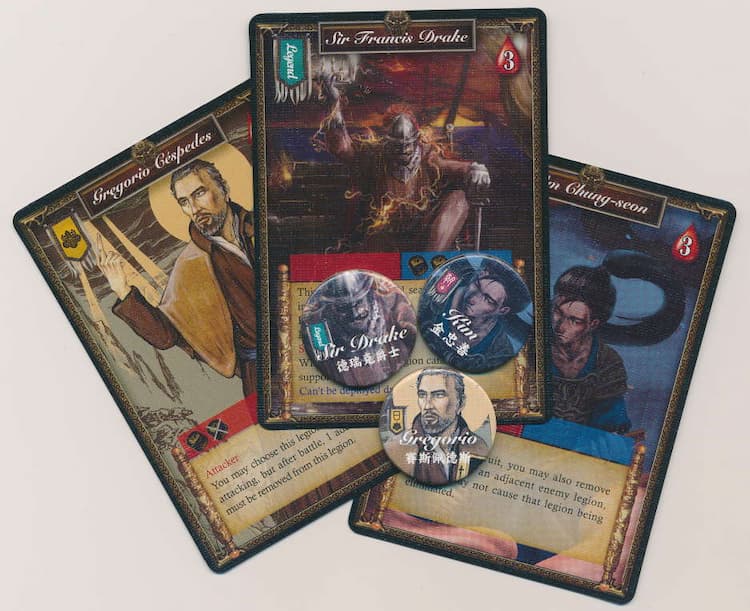 Boîte du jeu : Far East War 1592 - Extension "KS Stretch Goal - 3 New General Cards"