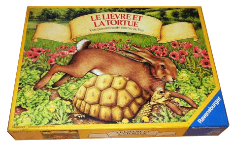 Boîte du jeu : Le lièvre et la Tortue