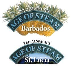 Boîte du jeu : Age of Steam Expansion : Barbados / St. Lucia