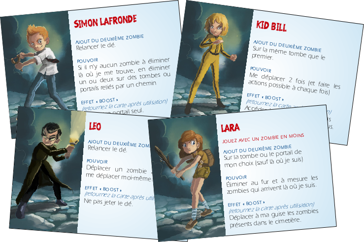 Boîte du jeu : Zombie Kidz : cartes personnages